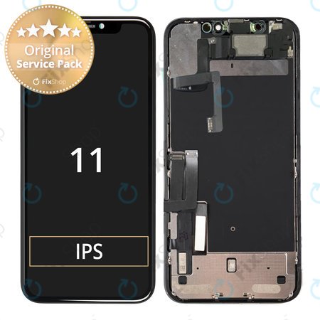 Apple iPhone 11 - LCD Kijelző + Érintőüveg + Keret - 661-15932 Genuine Service Pack