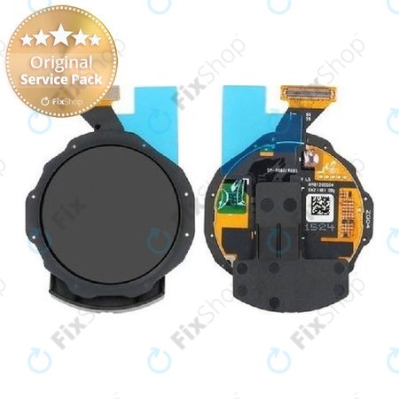 Samsung Galaxy Watch 4 Classic 42mm R885 - LCD Kijelző + Érintőüveg + Keret (Black) - GH96-14427A Genuine Service Pack