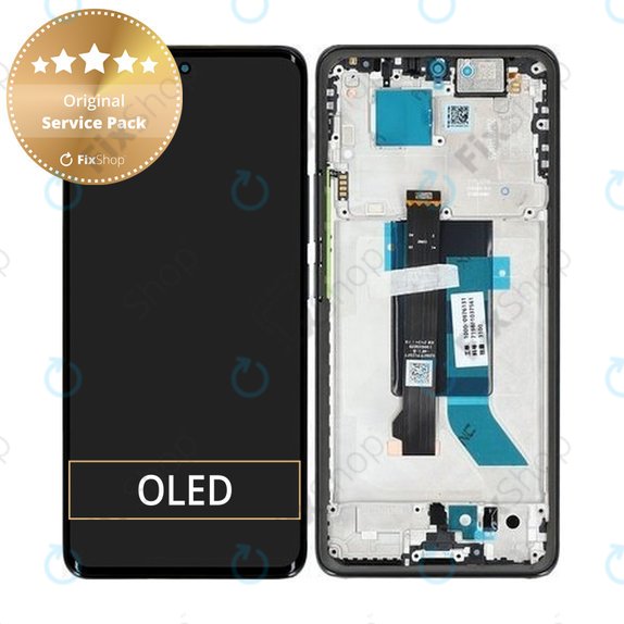 Xiaomi Redmi Note 14 Pro 5G 24090RA29G - LCD Kijelző + Érintőüveg + Keret (Midnight Black) - 56002300O1600 Genuine Service Pack