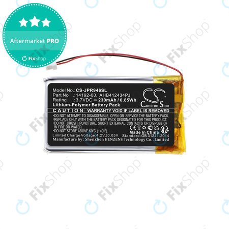 Akkumulátor Jabra Pro 9400, 9450, 9460, 9465, 9470, 230mAh, Li-Pol, 3.7V, 14192-00, HQ