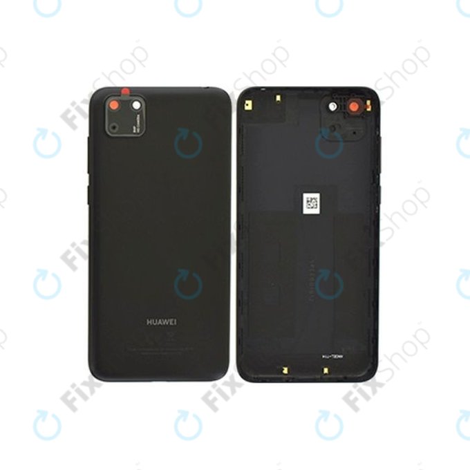 Huawei Y5p - Akkumulátor Fedőlap + Hátlapi Kameralencse Üveg (Midnight Gray) - 97070XVD Genuine Service Pack
