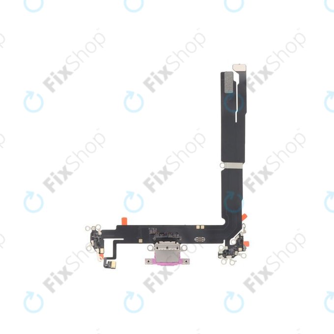 Apple iPhone 16 Plus - Töltő Csatlakozó + Flex Kábel (Pink)