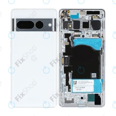 Google Pixel 7 Pro GP4BC GE2AE - Hátsó Ház (Snow) - G949-00297-01 Genuine Service Pack