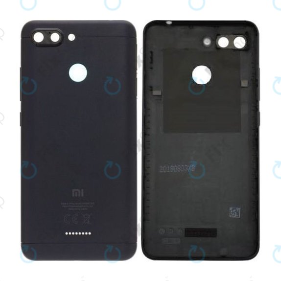 Xiaomi Redmi 6 - Akkumulátor Fedőlap (Black)