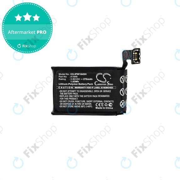 Apple Watch 3 38mm - Akkumulátor A1848 (GPS + Cellular Version) 270mAh HQ