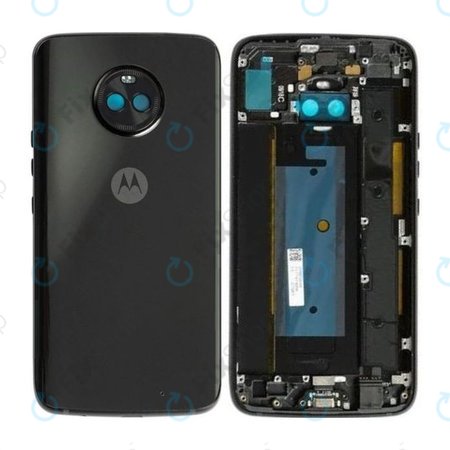 Motorola Moto X4 XT1900 - Akkumulátor Fedőlap (Super Black) - 5S58C09155 Genuine Service Pack