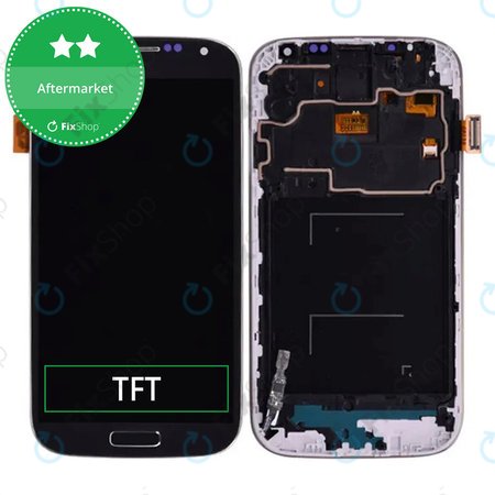 Samsung Galaxy S4 Mini Value I915i - LCD Kijelző + Érintőüveg + Keret (Black Mist) TFT