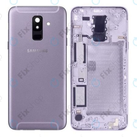 Samsung Galaxy A6 Plus A605 (2018) - Akkumulátor Fedőlap (Levendula) - GH82-16431B Genuine Service Pack