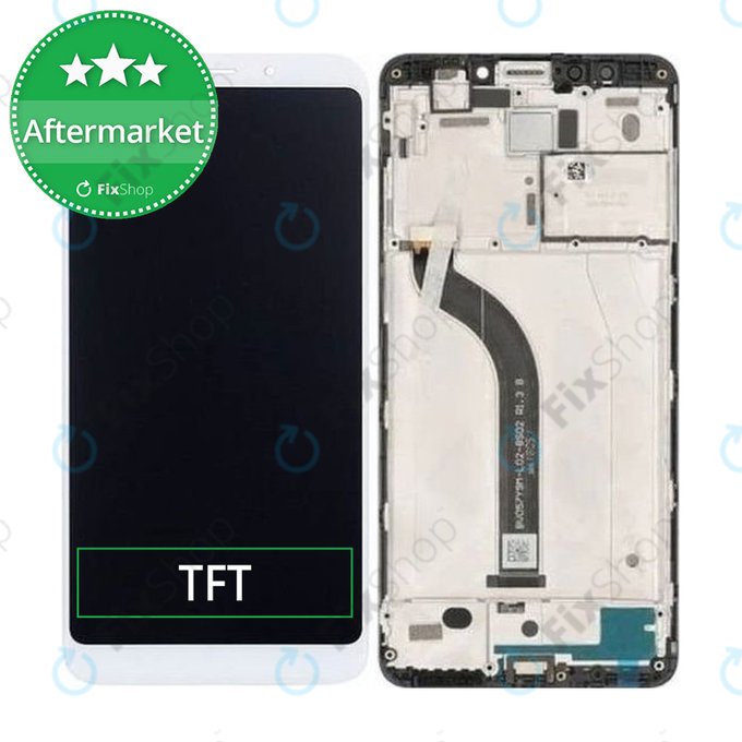 Xiaomi Redmi 5 - LCD Kijelző + Érintőüveg + Keret (White) TFT