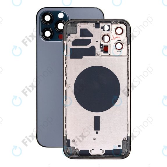 Apple iPhone 12 Pro Max - Hátsó Ház (Blue)