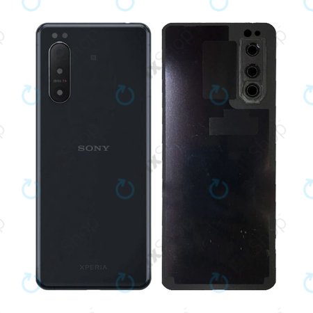 Sony Xperia 5 II - Akkumulátor Fedőlap (Black) - A5024936A Genuine Service Pack