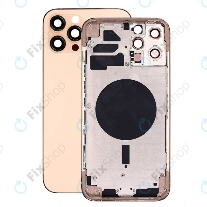 Apple iPhone 12 Pro Max - Hátsó Ház (Gold)