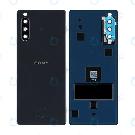 Sony Xperia 10 III - Akkumulátor Fedőlap (Black) - A5034097A Genuine Service Pack