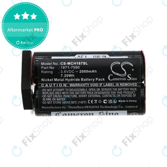 Akkumulátor Moser ChromStyle, Wella Academy, Super Cordless, 2000mAh, Ni-MH, 3.6V, 1871-7590, HQ
