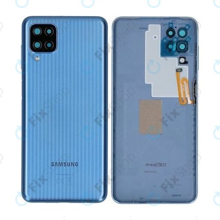 Samsung Galaxy M12 M127F - Akkumulátor Fedőlap (Blue) - GH82-25046C Genuine Service Pack
