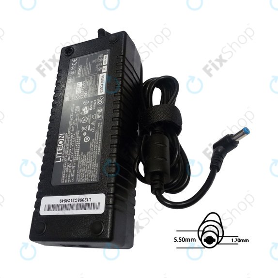 Töltő adapter, Acer, 77011164, 135W, 19V, Fekete, Genuine Service Pack