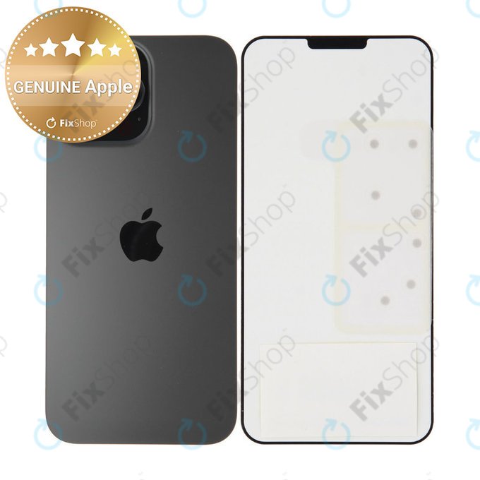 Hátsó Ház Üveg | iPhone 16 Pro Max | Black Titanium | 661-44958 | Genuine Apple