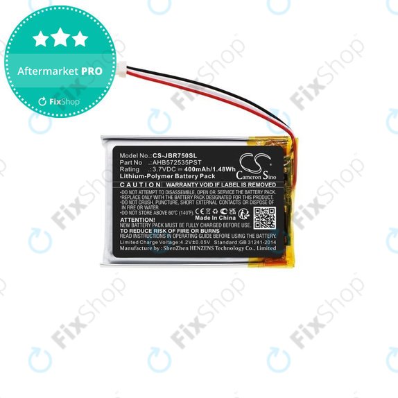 Akkumulátor Jabra Evolve 75, 400mAh, Li-Pol, 3.7V, AHB572535PST, HQ