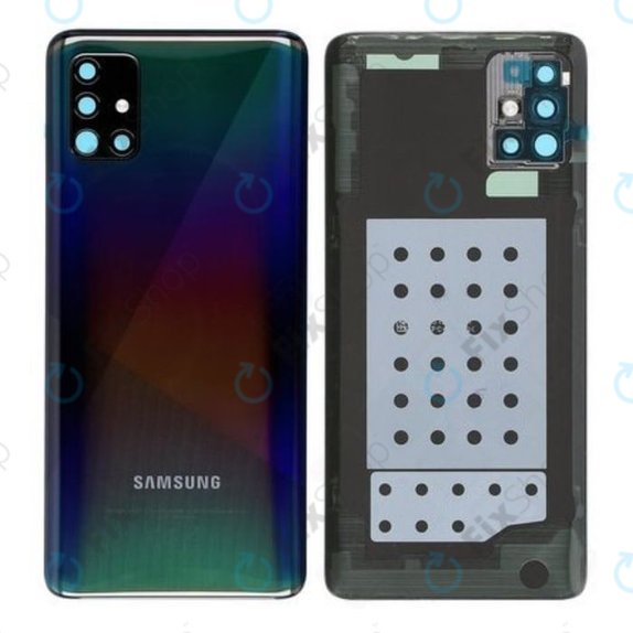 Samsung Galaxy A51 A515F - Akkumulátor Fedőlap (Prism Crush Black) - GH82-21653B Genuine Service Pack