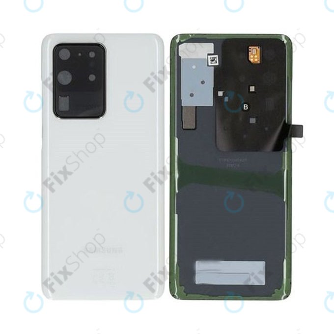 Samsung Galaxy S20 Ultra G988F - Akkumulátor Fedőlap (Cloud White) - GH82-22217C Genuine Service Pack