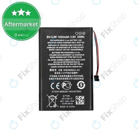 Nokia Lumia 800, N9 - Akkumulátor BV-5JW 1450mAh