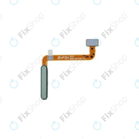 Samsung Galaxy M33 5G M336B - Ujjlenyomat Érzékelő + Flex Kábel (Green) - GH96-15066C Genuine Service Pack