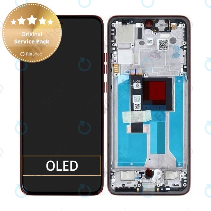 Motorola Edge 50 Neo - LCD Kijelző + Érintőüveg + Keret (Poinciana) - 5D68C28684 Genuine Service Pack