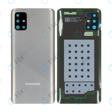 Samsung Galaxy A51 A515F - Akkumulátor Fedőlap (Haze Crush Silver) - GH82-21653F Genuine Service Pack