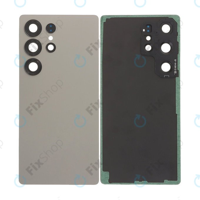 Samsung Galaxy S25 Ultra - Akkumulátor Fedőlap Komplett (Titanium Gray)