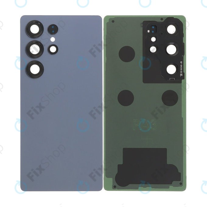 Samsung Galaxy S25 Ultra - Akkumulátor Fedőlap Komplett (Titanium Silverblue)