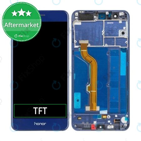 Huawei Honor 8 - LCD Kijelző + Érintőüveg + Keret (Sapphire Blue) TFT