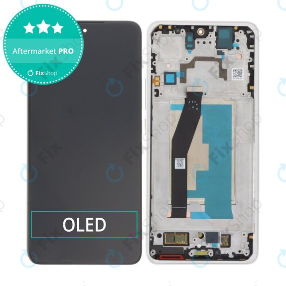 Xiaomi 14T 2406APNFAG - LCD Kijelző + Érintőüveg + Keret (Titan Gray) OLED