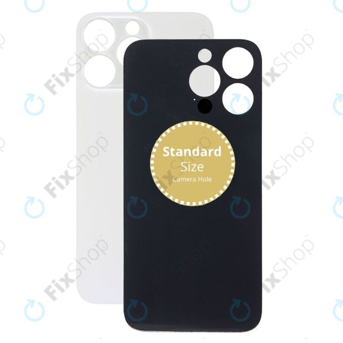 Apple iPhone 14 Pro Max - Hátsó Ház Üveg (Silver)