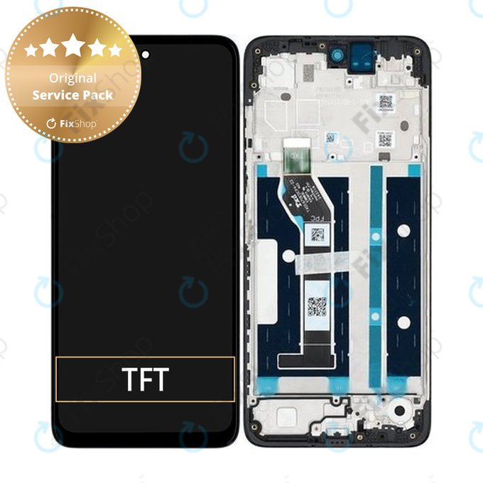 Motorola Moto G05 - LCD Kijelző + Érintőüveg + Keret - 5D68C29300 Genuine Service Pack