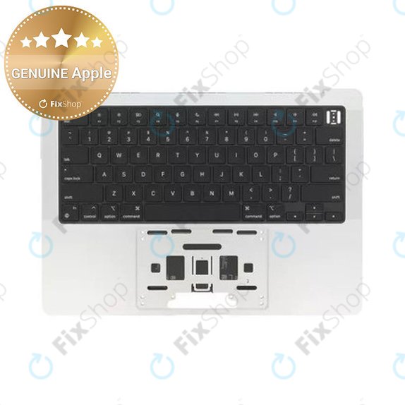 Felső billentyűzetkeret MacBook Pro 14", A3185 (2024), US billentyűzettel és akkumulátorral, Silver, 661-50211, Genuine Apple