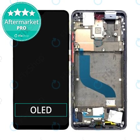 Xiaomi Mi A3 - LCD Kijelző + Érintőüveg + Keret (Kind of Grey) OLED