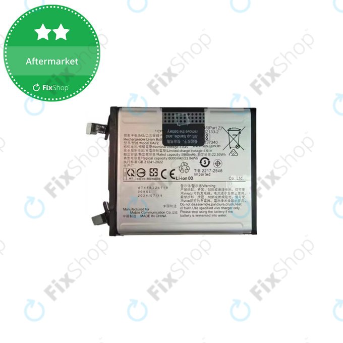 Vivo X200 Pro V2413 - Akkumulátor 6000mAh