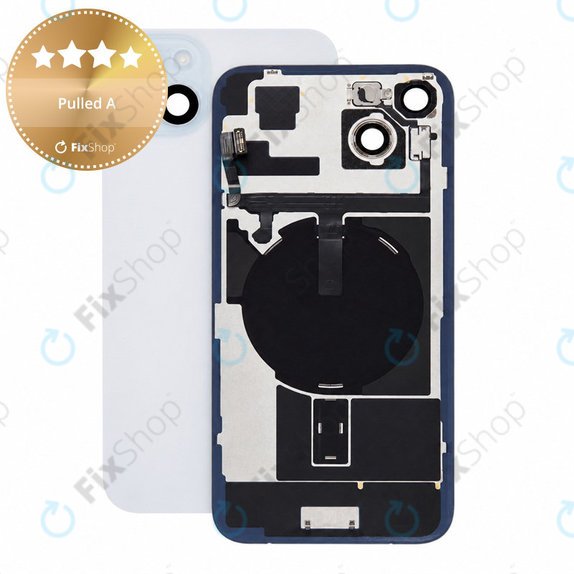 Hátsó ház üveg iPhone 15 Plus készülékhez, Blue, Pulled A