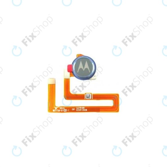 Motorola One Macro - Ujjlenyomat Érzékelő + Flex Kábel (Space Blue) - SC98C52725 Genuine Service Pack