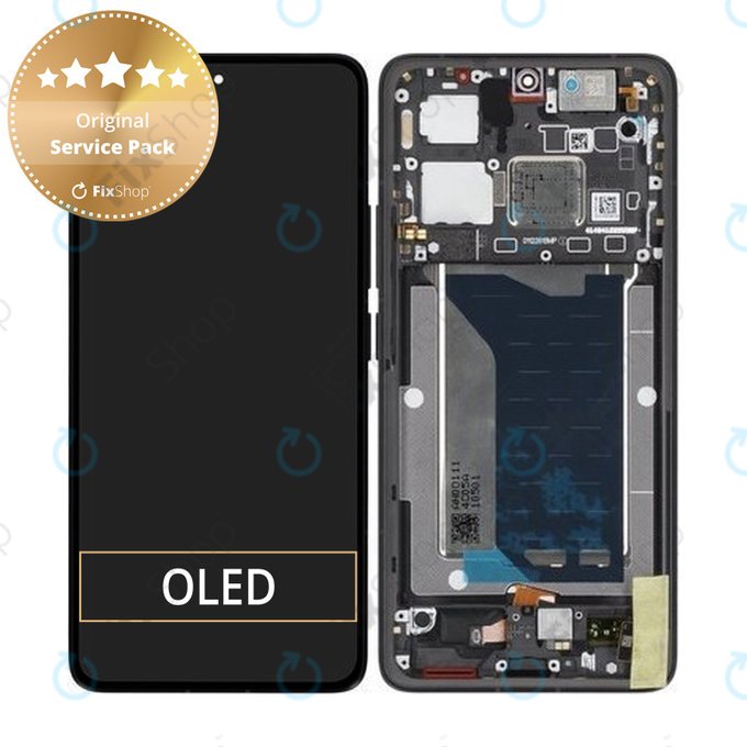 Xiaomi Poco F7 Ultra 5G - LCD Kijelző + Érintőüveg + Keret (Black) - 5600150O11U00 Genuine Service Pack