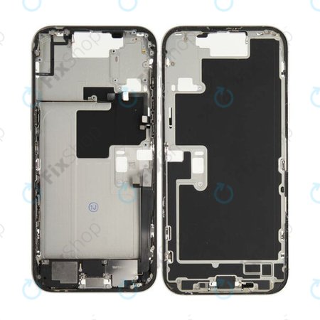 Apple iPhone 16 Pro Max - Középső keret + Bekapcsoló + hangerő gomb (White Titanium)