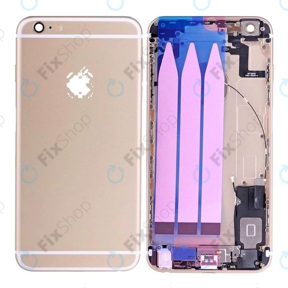Apple iPhone 6S Plus - Hátsó Ház Apró Alkatrészekkel (Gold)