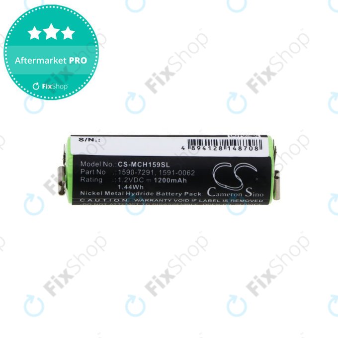 Akkumulátor Moser Chromini 1591, Ermila Bella 1590, 1200mAh, Ni-MH, 1.2V, 1590-7291, HQ