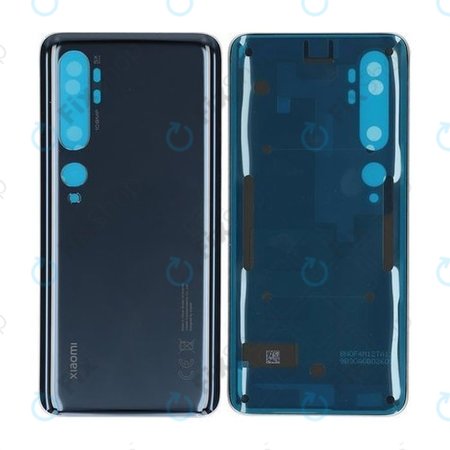 Xiaomi Mi Note 10, Mi Note 10 Pro - Akkumulátor Fedőlap (Midnight Black) - 55050000391L Genuine Service Pack