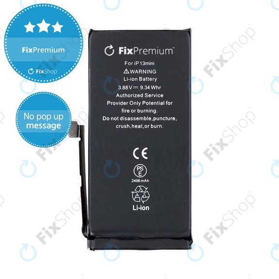 Akkumulátor iPhone 13 Mini, 2406mAh, DIAGNOSTIC