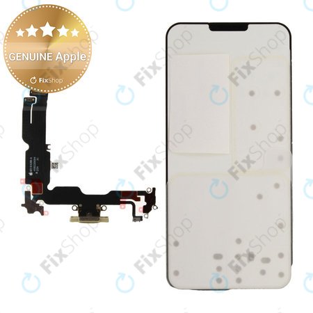Töltő Csatlakozó + Flex Kábel | iPhone 15 Plus | Yellow | 923-12774 | Genuine Apple