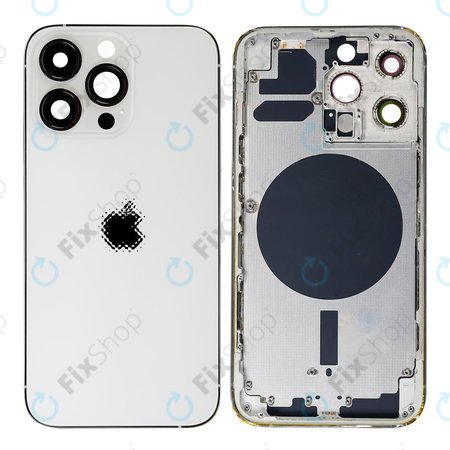 Apple iPhone 13 Pro - Hátsó Ház (Silver)