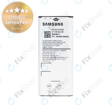 Samsung Galaxy A3 A310F (2016) - Akkumulátor EB-BA310ABE 2300mAh - GH43-04562A, GH43-04562B Genuine Service Pack