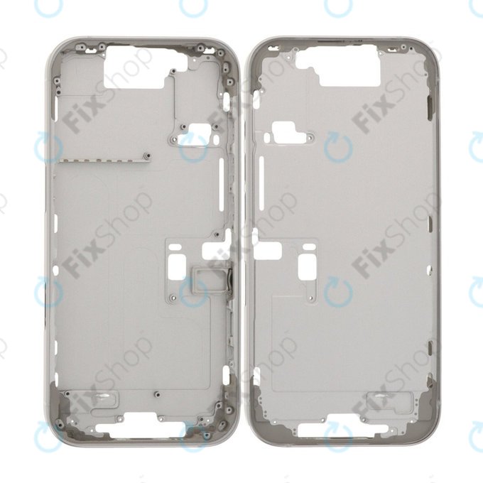 Apple iPhone 16 Pro - Középső keret + Bekapcsoló + hangerő gomb (White Titanium)
