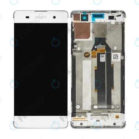 Sony Xperia XA F3111 - LCD Kijelző + Érintőüveg + Keret (Fehér) - 78PA3100030, 78PA3100080